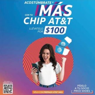 CHIP ATT V8.5 RECARGA 100 MULTICOLOR ATT