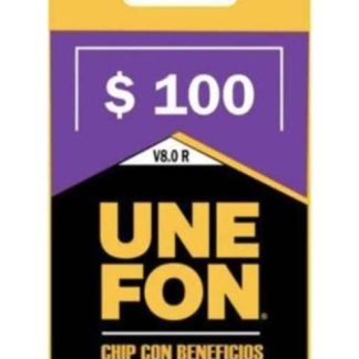 CHIP UNEFON V8 RECARGA 100 MULTICOLOR UNEFON