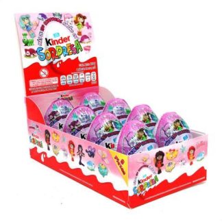CHOCOLATE HUEVO KINDER SORPRESA NINA 8 PIEZAS DE 20 GR