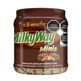 CHOCOLATE MILKY WAY VITRO MINI VITROLERO CON 52 PIEZAS DE 8.5 GR