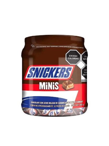 CHOCOLATE SNICKERS MINI VITROLERO CON 52 PIEZAS