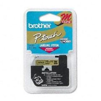 CINTA BROTHER M831 NEGRO SOBRE ORO 12MM X 8M