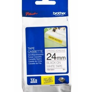 CINTA BROTHER TZE-S251 NEGRO SOBRE BLANCO 24MM X 8M