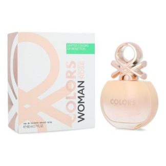 COLORS DE BENETTON WOMAN ROSE 80 ML EDT SPRAY - MUJER