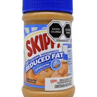 CREMA DE CACAHUATE CON TROZOS REDUCIDA EN GRASA 462 G SKIPPY