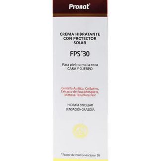 CREMA HIDRATANTE CON PROTECTOR SOLAR FPS 30 100 G PRONAT