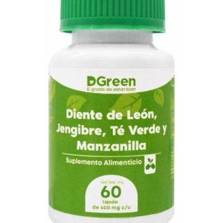 DIENTE DE LEON JENGIBRE TE VERDE MANZANILLA 60 CAP DGREEN