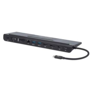 DOCKING STATION MANHATTAN USB-C A 11PTO 3 MONITORES C-MST 100W 153478