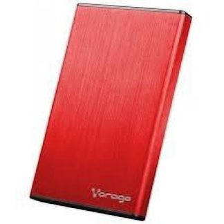 ENCLOSURE VORAGO HDD201 USB 3.0 2.5 PULGADAS ROJO