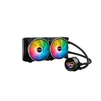 ENFRIADOR LIQUIDO XPG LEVANTE X 240. VENTILADORES ARGB 120 MM. RADIADOR ALUMINIO 240MM. INTEL LGA 1700 1200 115X Y AMD AM5 AM4. LEVANTEX240BKCWW