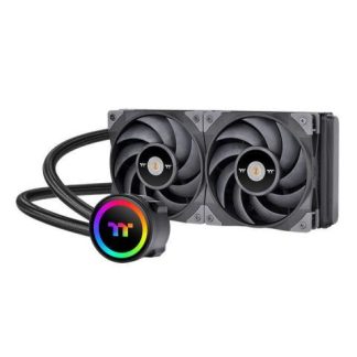 ENFRIAMIENTO LIQUIDO THERMALTAKE TOUGHLIQUID 240 ARGB SYNC ALLIN ONE LIQUID COOLER (CLW319PL12BLA) COLOR NEGRO