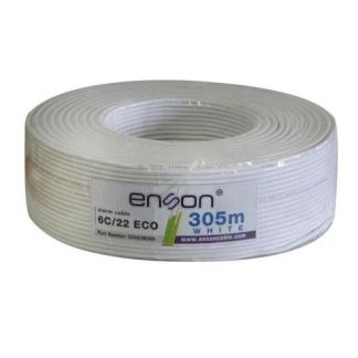 ENSON BOBINA DE CABLE DE SENAL MULTI-WIRE 22 AWG 305 METROS BLANCO