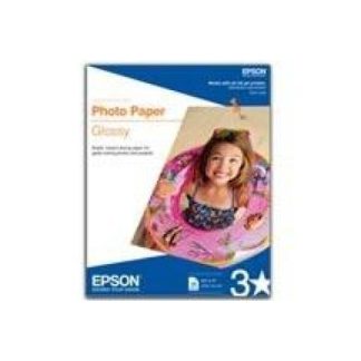 EPSON PAPEL FOTOGRAFICO BRILLANTE 255G-M² TAMANO CARTA 20 HOJAS