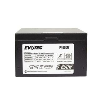 FUENTE DE PODER EVOTEC P4600W 24-PINES ATX 80MM 600W