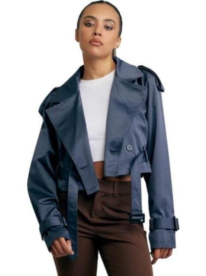 GABARDINA CORTA GRIS HOLLY LAND - Image 4