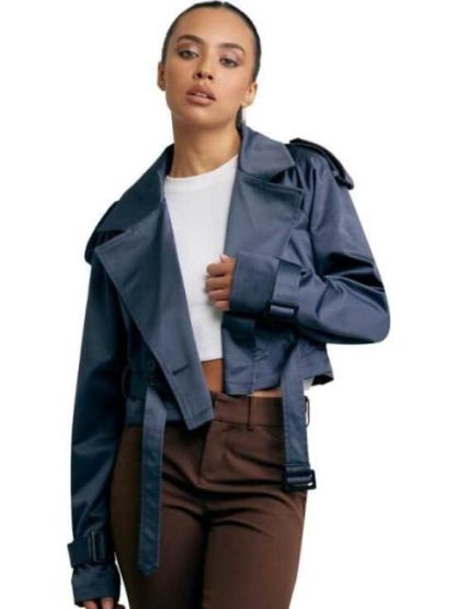 GABARDINA CORTA GRIS HOLLY LAND - Image 5