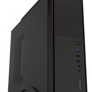 GABINETE ACTECK BROKK SLIM GI002 MIDI-TOWER ITX-MICRO-ATX USB 2.0-3.1 CON FUENTE DE 500W NEGRO