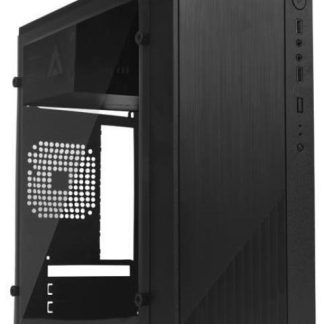GABINETE ACTECK KIOTO GC220 CON VENTANA MICRO TOWER MICRO ATX-MINI-ITX USB 2.0 CON FUENTE 500W SIN VENTILADORES INSTALADOS NEGRO