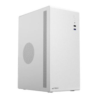 GABINETE ACTECK NEUSS PLUS GI707 MINI-TOWER MICRO-ATX-ITX USB 2.0-3.0 CON FUENTE DE 450W 1 VENTILADOR INSTALADO BLANCO