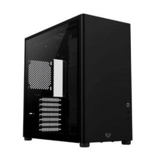 GABINETE BALAM RUSH ERIS JET GM985 CON VENTANA MIDI-TOWER ATX-MICRO-ATX-ITX USB 3.0 SIN FUENTE SIN VENTILADORES INSTALADOS NEGRO
