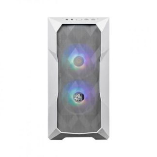 GABINETE COOLER MASTER MASTERBOX TD300 MESH CON VENTANA ARGB MINI TOWER MINI-ITX-MICRO-ATX USB 3.0 SIN FUENTE BLANCO