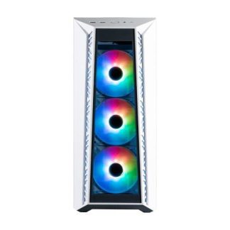 GABINETE COOLER MASTER MB520WGNNS01 MASTERBOX MB520 ARGB CON VENTANA PANEL FRONTAL DE VIDRIO TEMPLADO TRES VENTILADORES CF120 ARGB INCLUIDOS