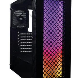 GABINETE EVOTEC BEIJINGI CON VENTANA RGB MINI-TOWER ATX-MICRO-ATX-MINI-ATX USB 3.0-2.0 SIN FUENTE 3 VENTILADORES INSTALADOS NEGRO