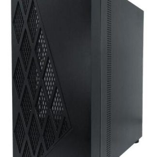 GABINETE EVOTEC TAIPEI CON VENTANA MIDI-TOWER MICRO-ATX-MINI-ATX USB 3.0-2.0 3 VENTILADORES INSTALADOS NEGRO