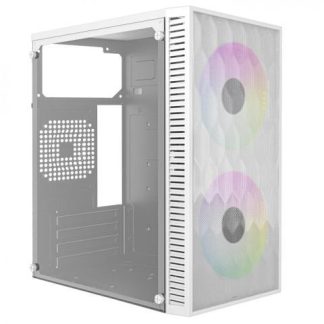 GABINETE MINI TORRE FUJI GC470 ADVANCED SERIES FACTOR MICRO ATX MINI ITX PANEL LATERAL CRISTAL TEMPLADO INCLUYE 2 VENTILADORES 120MM FRGB