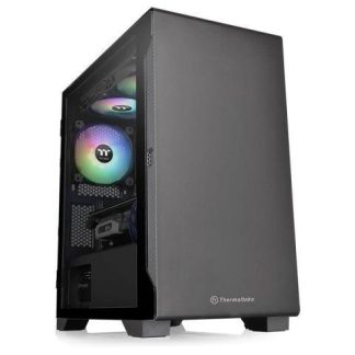 GABINETE THERMALTAKE S100 TG (CA1Q900S1WN00) COLOR NEGRO MICRO TORRE