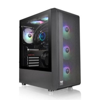 GABINETE THERMALTAKE S200 TG ARGB (CA1X200M1WN00) COLOR NEGRO MEDIA TORRE