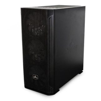 GABINETE YEYIAN HOLLOW 2500 CON VENTANA MIDI TOWER ATX-EATX-ITX-MICRO ATX USB 3.2 SIN FUENTE 3 VENTILADORES ARGB INSTALADOS NEGRO
