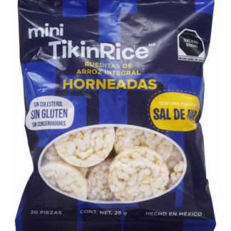 GALLETAS DE ARROZ INTEGRAL SAL DE MAR 28 G MINITIKINRICE