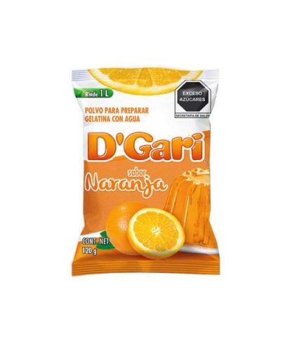 GELATINA DGARI SABOR NARANJA 120 GR