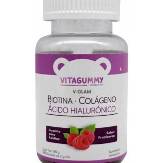 GOMITAS BIOTINA COLAGENO ACIDO HIALURONICO 90 GOMITAS VITAGUMMY