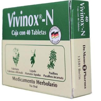 GRAGEAS VIVINOX-N C 40 VALERIANALUPULO Y PASIFLORA VIVIOPTAL