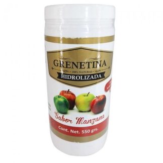 GRENETINA HIDROLIZADA SABOR MANZANA 550 GRS. MIEL SALUD Y VIDA