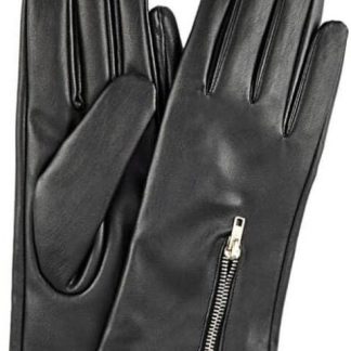 GUANTES PARA DAMA UNITALLA DE PU CON TOUCHSCREEN Y CIERRE NEGRO HOLLY LAND