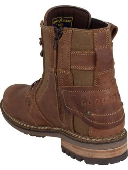 BOTIN CASUAL TIPO LEÑADOR AGUJETA CAFE GOODYEAR - Image 2