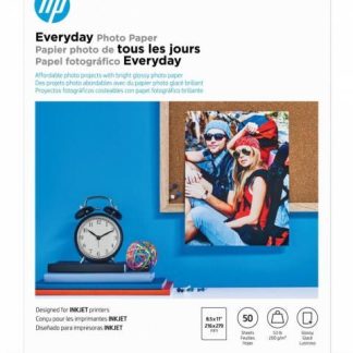 HP PAPEL FOTOGRAFICO SEMI SATINADO 200G-M² TAMANO CARTA 50 HOJAS