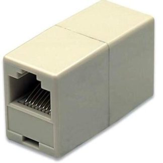 INTELLINET COPLE MODULAR EN LINEA 8P8C HEMBRA - 8P8C HEMBRA UTP BLANCO