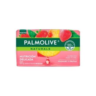 JABON DE TOCADOR PALMOLIVE NATURALS YOGHURT Y FRUTAS EN BARRA DE 120 G