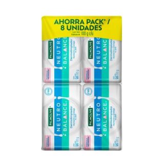 JABON DE TOCADOR PALMOLIVE NEUTRO BALANCE DERMOLIMPIADOR 8 PZAS DE 100 G