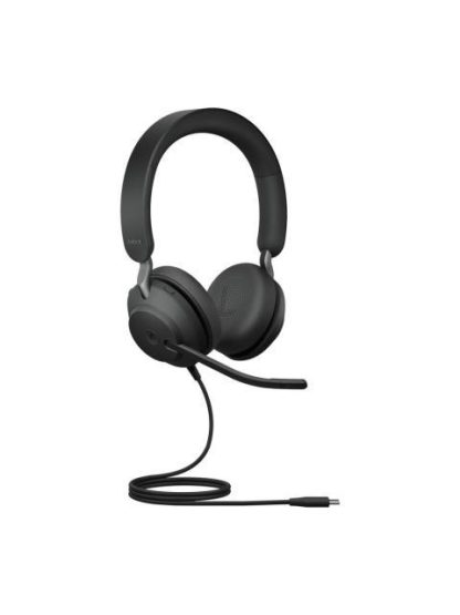 JABRA AUDIFONOS EVOLVE2 40 SE MS STEREO ALAMBRICO USB-C NEGRO - Image 2