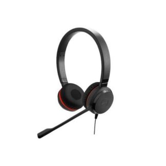 JABRA DIADEMA CON MICROFONO EVOLVE 30 II MS STEREO ALAMBRICO 0.9 METROS USB 3.5MM BINAURAL NEGRO