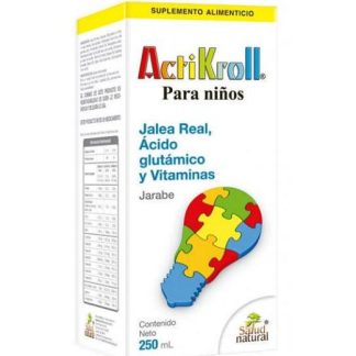 JARABE ACTIKROLL PARA NIÑOS 250 ML. JALEA REALACIDO GLUTAMICO Y VI SALUD NATURAL