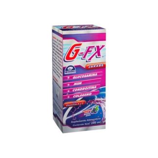 JARABE GFX 240 ML CON GLUCOSAMINA MSM CONDROITINA COLAGENO Y VIT LAB. NATUTECH