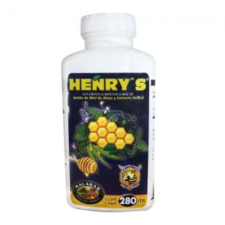 JARABE HENRYS JBE. DE MIEL DE ABEJA Y EXTRACTO HERBAL. 280ML MALABAR