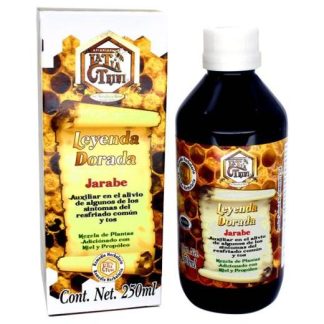 JARABE LEYENDA DORADA 250 ML MEZCLA DE PLANTAS ADIC. CON MIEL Y P LA TIA TRINI