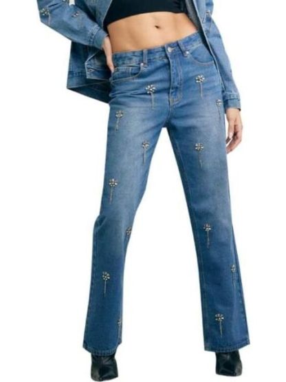 JEANS RECTOS CINTURA ALTA GRIS ATMOSPHERE DNM - Image 2